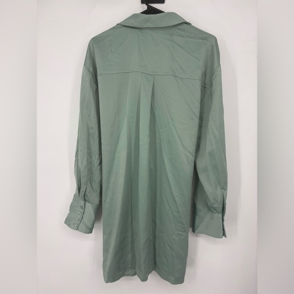 NWOT House of Harlow 1960 Mint Green Belted Mini Dress Large - Picture 4 of 4